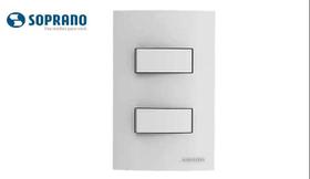 Soprano Linha Átria 2 Interruptor Simples 10ax 250v