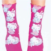 Soquete 3D Infantil Hello Kitty TAM 23 à 26