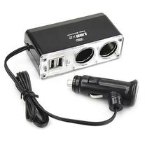 Soquete adaptador de isqueiro de carro Dual USB 12V DC