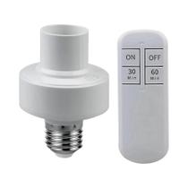 Soquete Adaptador E27 E26 Sem Fio Para Lâmpada LED Com Controle Remoto AC 85-265V