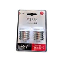 Soquete Adaptador Redutor E40 Para E27 Kit Com 2 Peças Opus