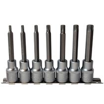 Soquete Bits Torx Longo 1/2 pol. T20 a T55 Eda Profissional