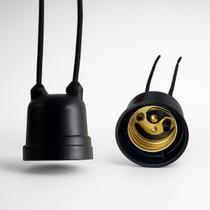 Soquete Bocal Lâmpada E27 Com Rabicho Kit 10 Peças Bivol