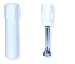 Soquete Bocal P/ Lustres Vela Lagrima E14 Lucch 10cm Branco Soquete Bocal P/ Lustres Vela Lagrima E14 Lucch 10cm Branco