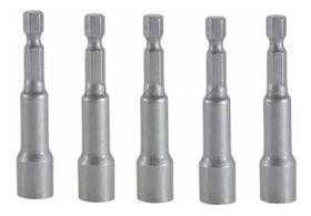 Soquete Canhao Magnetico 10mm x 65mm 5Peçs Bestfer