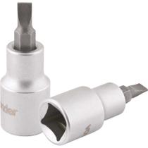 Soquete com Encaixe de 1/2", Fenda Simples, 5 mm, Vonder Soquete com Encaixe de 1/2", Fenda Simples, 5 mm, Vonder