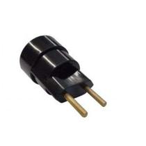 Soquete com plug e27 preto foxlux