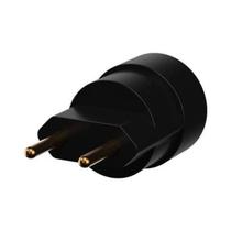 Soquete com Plugue 2P Preto Soquete com Plugue 2P Preto