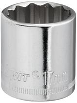 Soquete Crescent 3/8" Drive 12 pontos 17 mm CDS47N