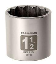 Soquete Curto 1-1/2,12 pontas,Encaixe1/2 - 50749 - Craftsman