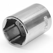Soquete Curto Sextavado Aço 21 Mm Encaixe 1/2 Para Chave de Impacto e Outros