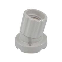 Soquete Curvo 45 De Louça Foxlux Para Luminárias Spots Bocal Porcelana E-27 Bornes Latão 250v 4a Soquete Curvo 45 De Louça Foxlux Para Luminárias Spots Bocal Porcelana E-27 Bornes Latão 250v 4a