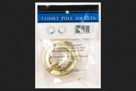 Soquete de armário John Sterling 3,5 cm em latão