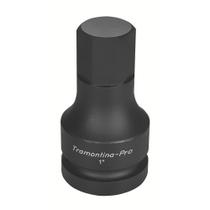 Soquete de Impacto Ponta Hexagopnal em Aço Cromo Molibdênio 31 mm - Encaixe 1'' Tramontina PRO Soquete de Impacto Ponta Hexagopnal em Aço Cromo Molibdênio 31 mm - Encaixe 1'' Tramontina PRO