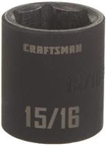 Soquete de impacto raso CRAFTSMAN Drive de 1/2 polegada 15/16 polegadas