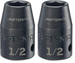 Soquete de impacto raso Craftsman Drive de 1/2 polegada SAE de 1/2 polegada