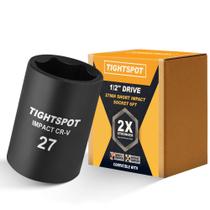 Soquete de impacto raso TIGHTSPOT de 1/2" de 27 mm CRV