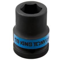 Soquete de Impacto Sextavado Curto 19 mm Encaixe 3/4 Polegadas Kingtony