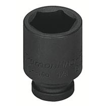 Soquete de Impacto Sextavado em Aço Cromo Molibdênio 9 mm - Encaixe 1/4" Tramontina PRO Soquete de Impacto Sextavado em Aço Cromo Molibdênio 9 mm - Encaixe 1/4" Tramontina PRO