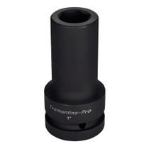 Soquete De Impacto Sextavado Longo Em Aço Cromo Molibdênio 15/16" - Encaixe 1'' Tramontina Pro Tramontina