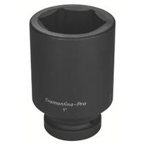 Soquete de Impacto Sextavado Longo em Aço Cromo Molibdênio 75 mm - Encaixe 1'' Tramontina PRO