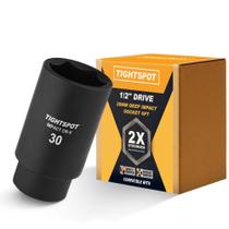 Soquete de impacto TIGHTSPOT 1/2" Drive 30 mm em aço CRV de 6 pontos