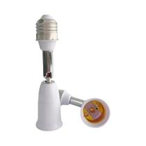 Soquete De Lâmpada E27 Com Cabeça Giratória E Interruptor, Plugue EU, Luminária De Mesa LED Com
