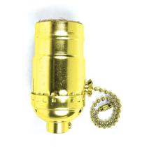 Soquete de lâmpada Jandorf 3 Way Brass Pull Chain 60411