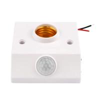 Soquete De Lâmpada LED E27 Com Sensor De Movimento PIR AC85V-265V 100W Base De Lâmpada Com Sensor