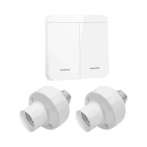 Soquete De Lâmpada LED Inteligente E27 Com Controle Remoto RF 433Mhz Interruptor De Luz Sem Fio Soquete De Lâmpada LED Inteligente E27 Com Controle Remoto RF 433Mhz Interruptor De Luz Sem Fio