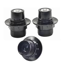 Soquete de Lâmpada TWDRTDD E12 Base Candelabro, 3 Unidades, Preto Soquete de Lâmpada TWDRTDD E12 Base Candelabro, 3 Unidades, Preto