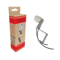 Soquete de Porcelana Com Suporte em Inox, Churrasqueiras - LAURINDO'S Soquete de Porcelana Com Suporte em Inox, Churrasqueiras - LAURINDO'S