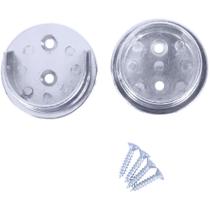 Soquete de poste Stone Harbor Hardware, cromo polido de 2 furos