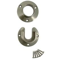 Soquete de poste Stone Harbor Hardware de 3,3 cm de níquel acetinado