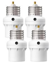 Soquete de sensor de luz DEWENWILS Dusk to Dawn E26/E27, pacote com 4 Soquete de sensor de luz DEWENWILS Dusk to Dawn E26/E27, pacote com 4