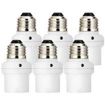 Soquete de sensor de luz DEWENWILS Dusk to Dawn E26 E27, pacote com 6 Soquete de sensor de luz DEWENWILS Dusk to Dawn E26 E27, pacote com 6