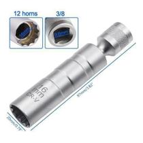 Soquete De Vela De Ignição De Encaixe 3/8 - Estriado - 16Mm - MX