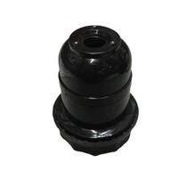 Soquete e-27 abajur plastico preto