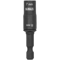 Soquete e Extensão Curta 2 em 1 DEWALT FLEXTORQ - 7mm e 8mm Soquete e Extensão Curta 2 em 1 DEWALT FLEXTORQ - 7mm e 8mm