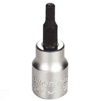 Soquete Em Aço Cromo Vanádio Ponta Hexagonal 4 Mm - Encaixe 3/8" Tramontina Pro Tramontina Soquete Em Aço Cromo Vanádio Ponta Hexagonal 4 Mm - Encaixe 3/8" Tramontina Pro Tramontina