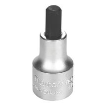 Soquete Em Aço Cromo Vanádio Ponta Hexagonal 8 Mm - Encaixe 1/2" Tramontina Pro Tramontina