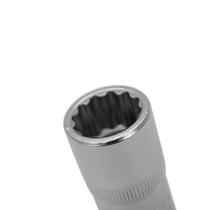 Soquete Estriado 1/2 30 Mm Aço Cromo Com Clips Plast - Stel