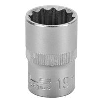 Soquete Estriado 1/2 Pol Cromo Vanádio 19 mm 1 Peça STELS Soquete Estriado 1/2 Pol Cromo Vanádio 19 mm 1 Peça STELS