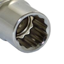 Soquete Estriado 12mm 1/2" Pol. Sata / Belzer * 12838