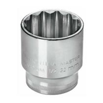 Soquete Estriado 27mm 1/2'' Cromo Vanádio Tramontina - Ferramenta Para Parafusos