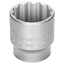 Soquete estriado 30 mm encaixe 1/2" aço cromo vanádio Soquete estriado 30 mm encaixe 1/2" aço cromo vanádio