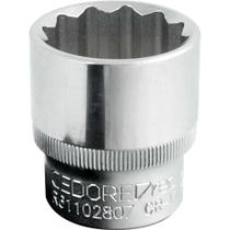 Soquete Estriado com Encaixe de 1/2", 28 mm, Gedore RED OstenVonder Soquete Estriado com Encaixe de 1/2", 28 mm, Gedore RED OstenVonder