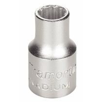 Soquete Estriado Cromo Vanádio 3/8" Encaixe 3/8" Tramontina PRO