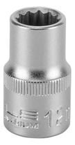 Soquete Estriado Curto Aço Cromo Vanadium Encaixe 1/2 Pol- Stels Tamanho: 12mm Soquete Estriado Curto Aço Cromo Vanadium Encaixe 1/2 Pol- Stels Tamanho: 12mm