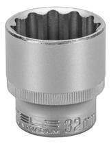 Soquete Estriado Curto Aço Cromo Vanadium Encaixe 1/2 Pol- Stels Tamanho: 32mm Soquete Estriado Curto Aço Cromo Vanadium Encaixe 1/2 Pol- Stels Tamanho: 32mm